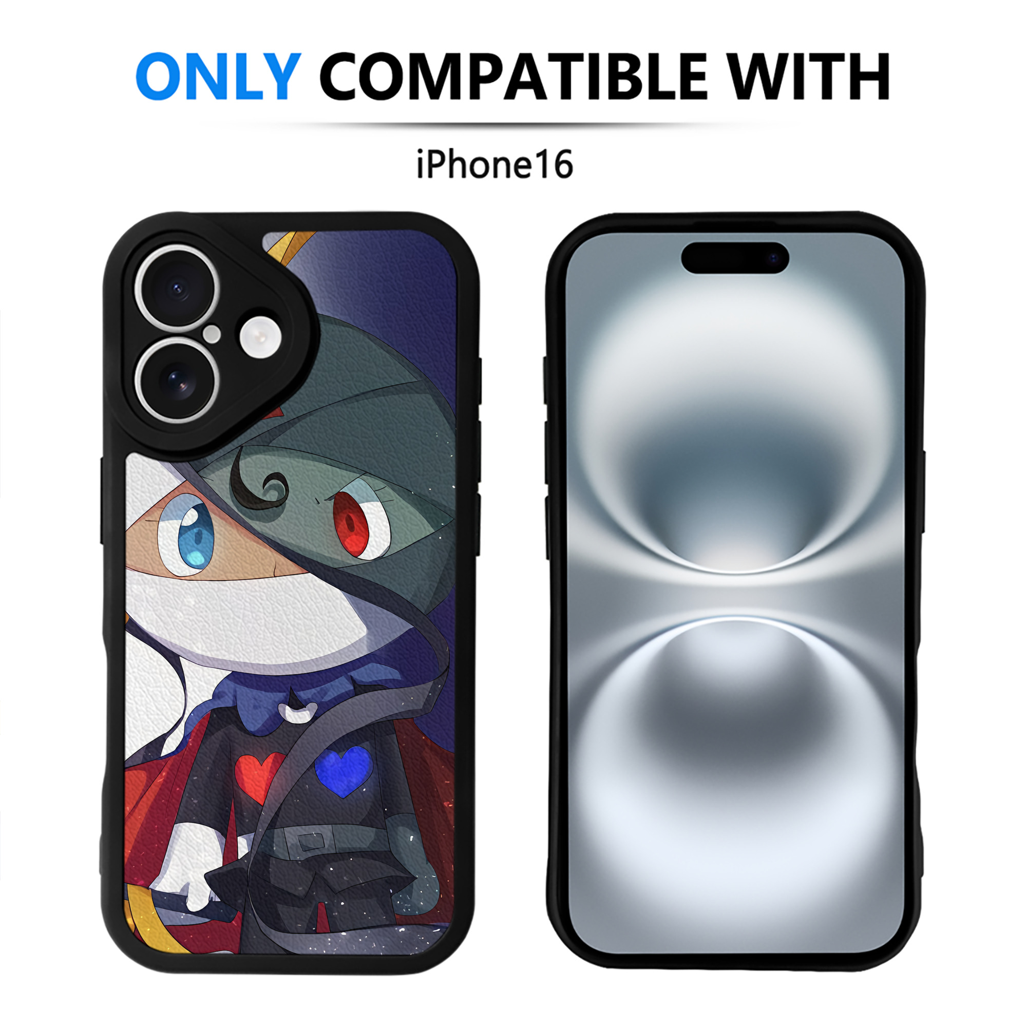 （画像用） アンパンマン Anpanman 【iPhone 16シリーズ対応】シリコンスマホケース（レザー調） 材質：シリコン